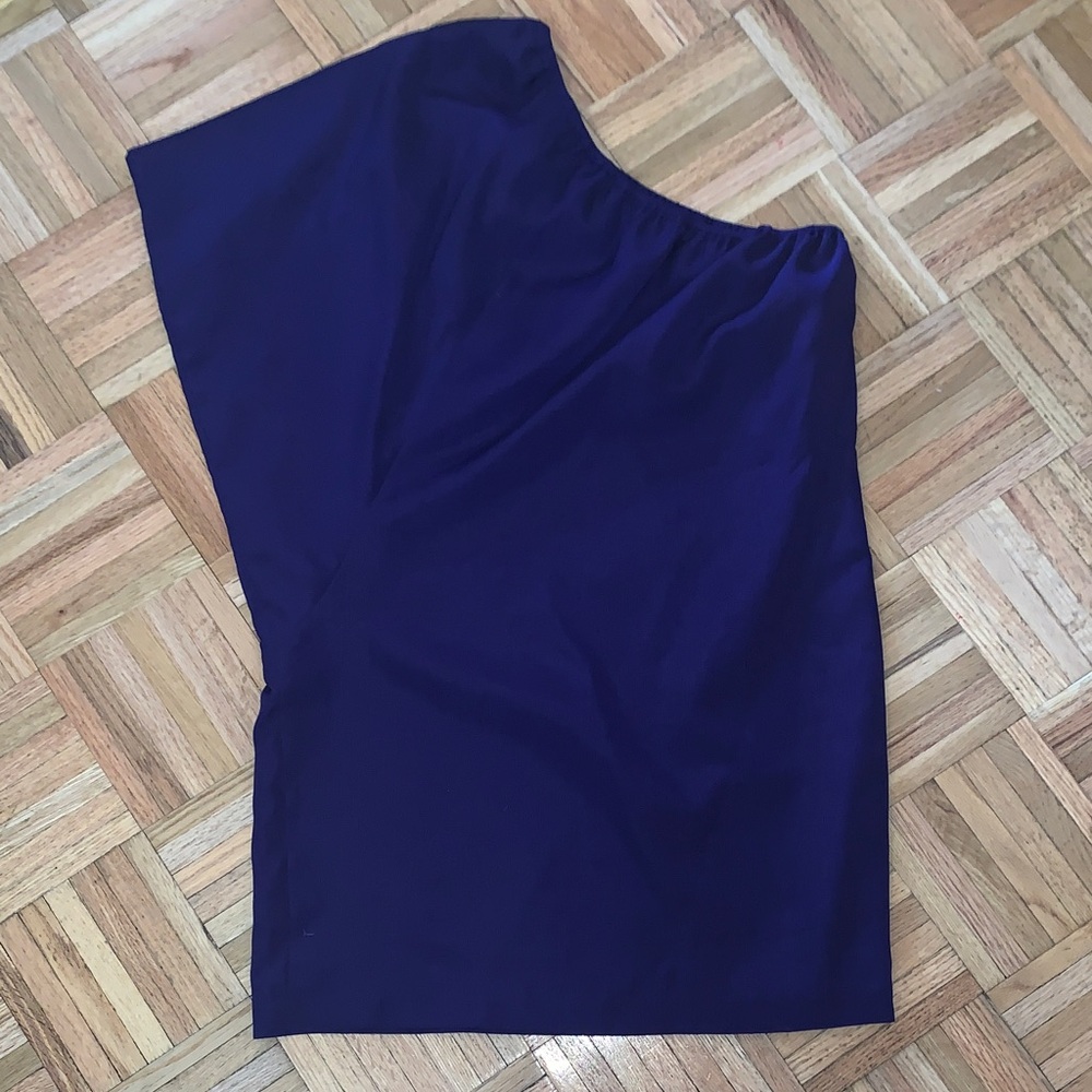 The Limited PURPLE One-Shoulder Mini Dress Women’s Size 2 Y2K
